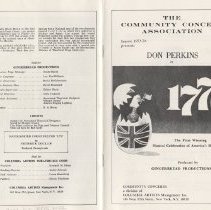 "1776" musical presented by the Community Concert Association