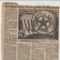 1974 article about the Campbell Cornet Band