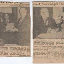 1971 opening of cornerstones from Graded School & Walnut Street Building