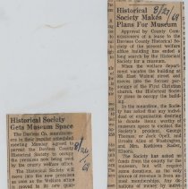 1969 articles about Daviess County Museum at 305 E. Walnut Street