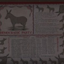 Handkerchief of Democrat U.S. Presidents.