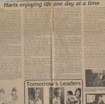 1984 article about Bill and Cdv Hart of Washington