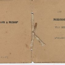 1936-1937 Yearbook for the Friendship Class at Central Christian Church