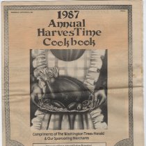 "1987 Annual HarvesTime Cookbook," a newspaper supplement
