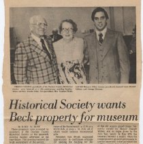 1976 article about the Daviess County Historical Society
