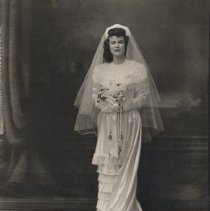 1950 wedding of Mary Jean (Hart) Hinkle (1925-2012)