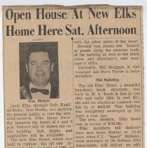 Donald Hinkle, Exalted Ruler of the Washington Elks Lodge (ca. 1963)