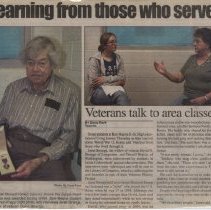 Don Hinkle & David Strange giving their military histories (ca. 2005)