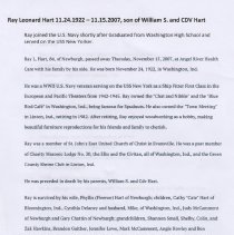 Biography of Ray Leonard Hart (1922-2007)
