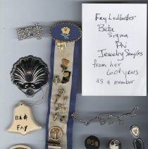 Fay Ledbetter's Beta Sigma Phi jewelery
