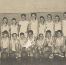 Boys basketball team at Southside School in Washington (1954)