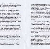 "Boyhood Memories of the 1940s" in Washington by Robert A. Brothers