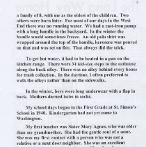 "Boyhood Memories of the 1940s" in Washington by Robert A. Brothers