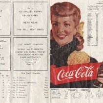 1949 program for Washington v. Sullivan football game