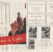 1949 program for Washington v. Sullivan football game