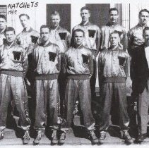 1948-1949 boys basketball team at Washington High School