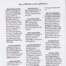 Washington Catholic High School Yearbook (2003)