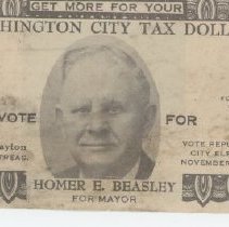 Homer Beasley one dollar bill