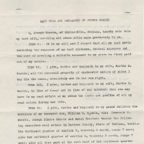1909 Last Will & Testament of Joseph E. Morris (1837-1909)