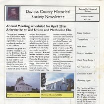 April 2007 Daviess County Historical Society newsletter