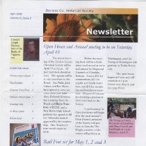 April 2008 Daviess County Historical Society newsletter