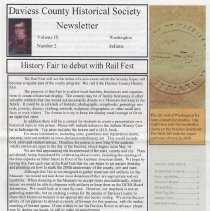 2014 Daviess County Historical Society newsletter
