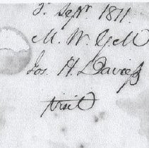 1811 letter from Joseph Hamilton Daviess to Vincennes Masonic Lodge