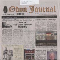 2025 sale of Odon Journal newspaper