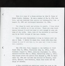 1864 Civil War Diary of John Michael Tomey