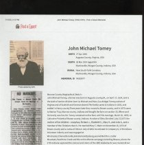 1864 Civil War Diary of John Michael Tomey