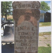 Gravestone of Anna L. Tomey at New Bethel Cemetery