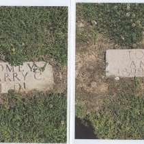 Gravestones of Harry Tomey & Anna Tomey