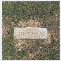 Gravestone of Clara B. Tomey