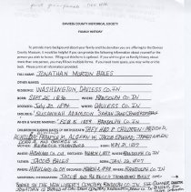 Family history of Jonathan Morton Bales (1836-1894)