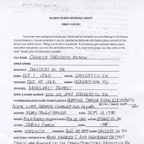 Family history of Charles Theodore Osmon (1820-1862)