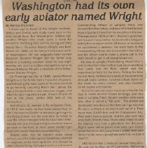 Article about Roderick M. Wright (1887-1960)