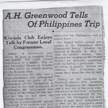 Arthur Greenwood's speech about 1935 junket trip to Asia