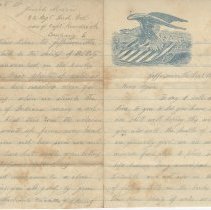 1862 Civil War letter from Joseph E. Morris
