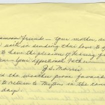 1862 Civil War letter from Joseph E. Morris