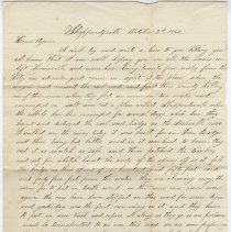 1862 Civil War letter from Joseph E. Morris