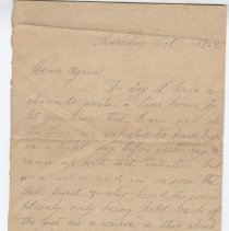 1862 Civil War letter from Joseph E. Morris