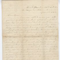 1863 Civil War letter from Joseph E. Morris