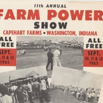 1965 Farm Power Show at Capehart Farms in Daviess County