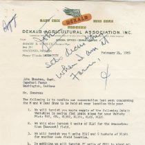 1965 letter about the Farm Power Show at Capehart Farms