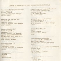 Companies with exhibits at the 1965 Farm Power Show in Daviess County