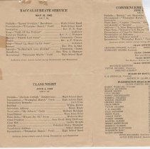1942 Washington High School Commencement