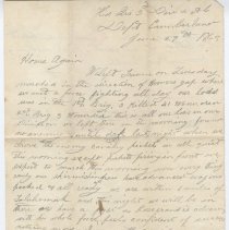 1863 Civil War letter from Joseph E. Morris