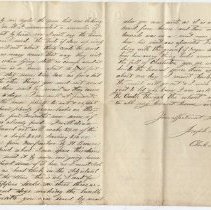 1863 Civil War letter from Joseph E. Morris