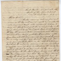 1863 Civil War letter from Joseph E. Morris