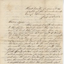 1863 Civil War letter from Joseph E. Morris